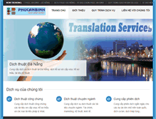 Tablet Screenshot of dichthuatdanang.com